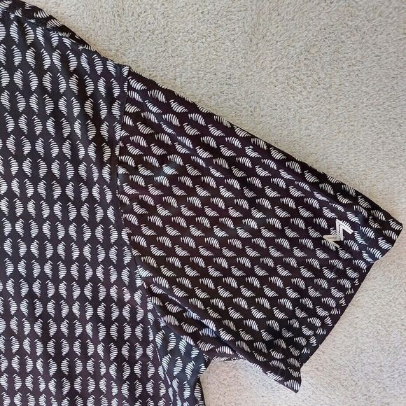 Maelreg Performance Polo Shirt Mens 3XL Black AOP Preppy - Picture 5 of 8